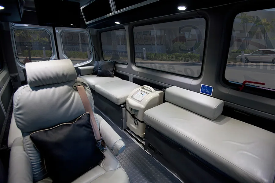 Comfortable Interior for Long Distance Medical Transport