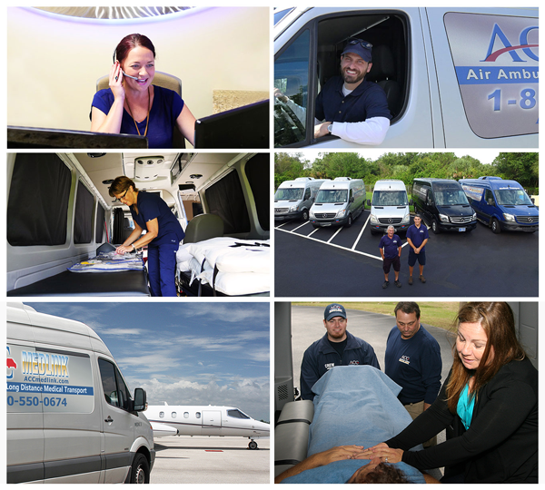 Medical Transport Team Photo Collage
