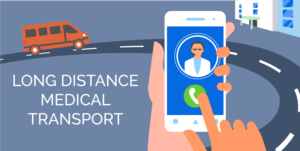 Vectored image for Long Distance Medical Transport