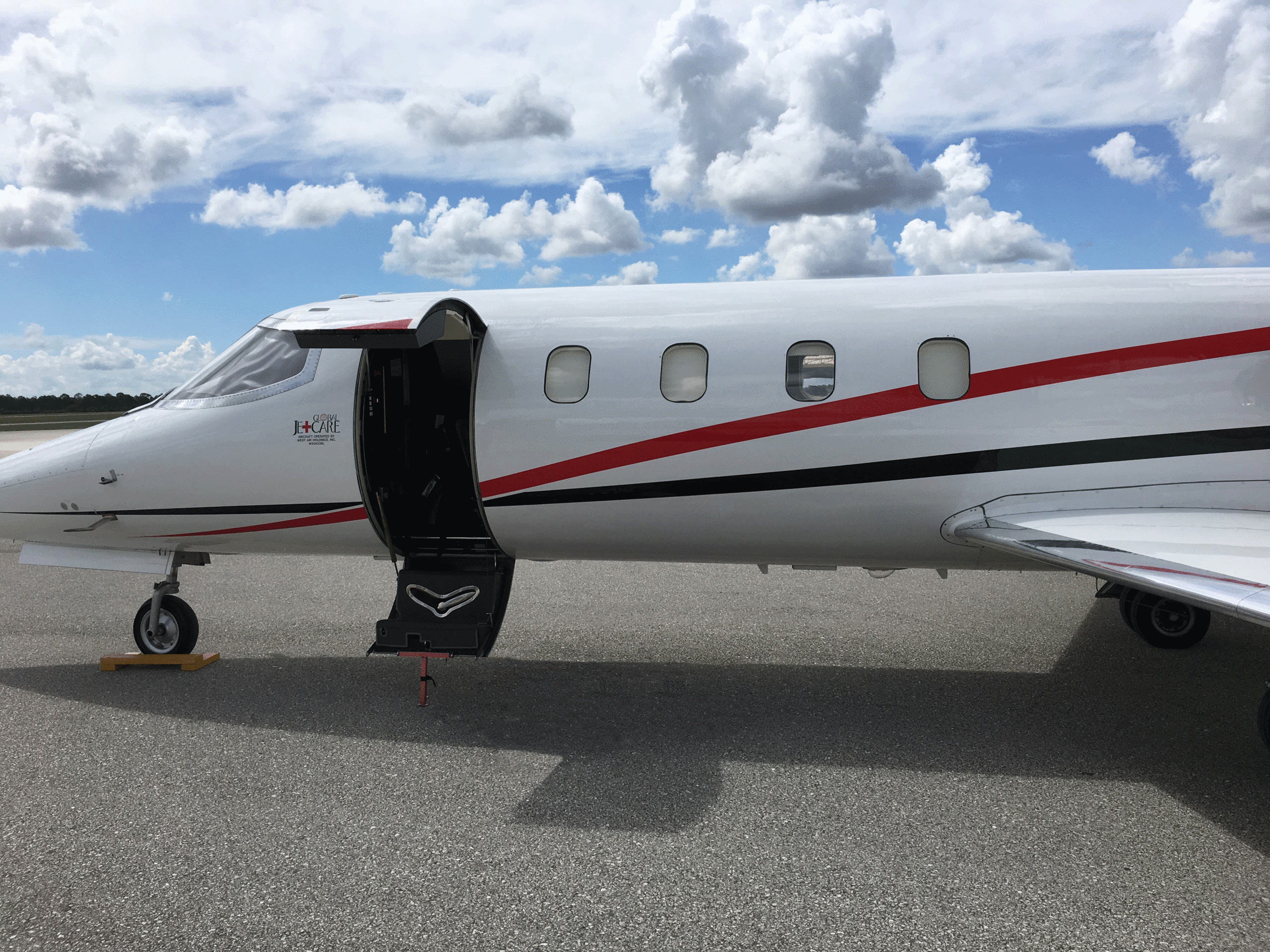 ACC Medlink's non emergency medical transport jet.